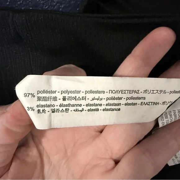 Zara Wide Leg Black Jumpsuit with Silver Beaded Straps | Size Small - Picture 6 of 7